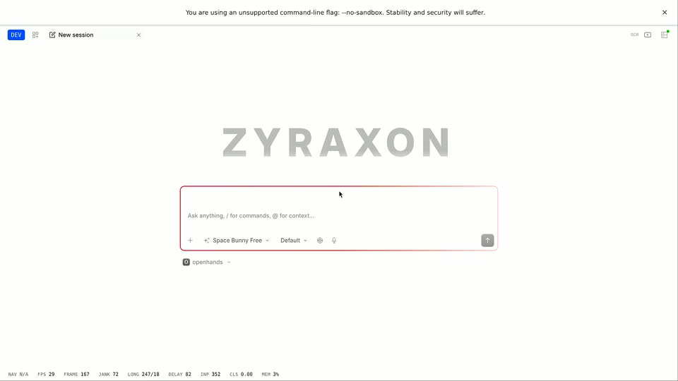 ZYRAXON agent screenshot 4